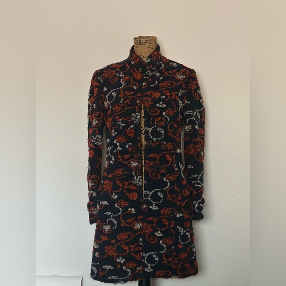 MICHELE NERGI Floral Print Spring Coat - Picture 3 of 4